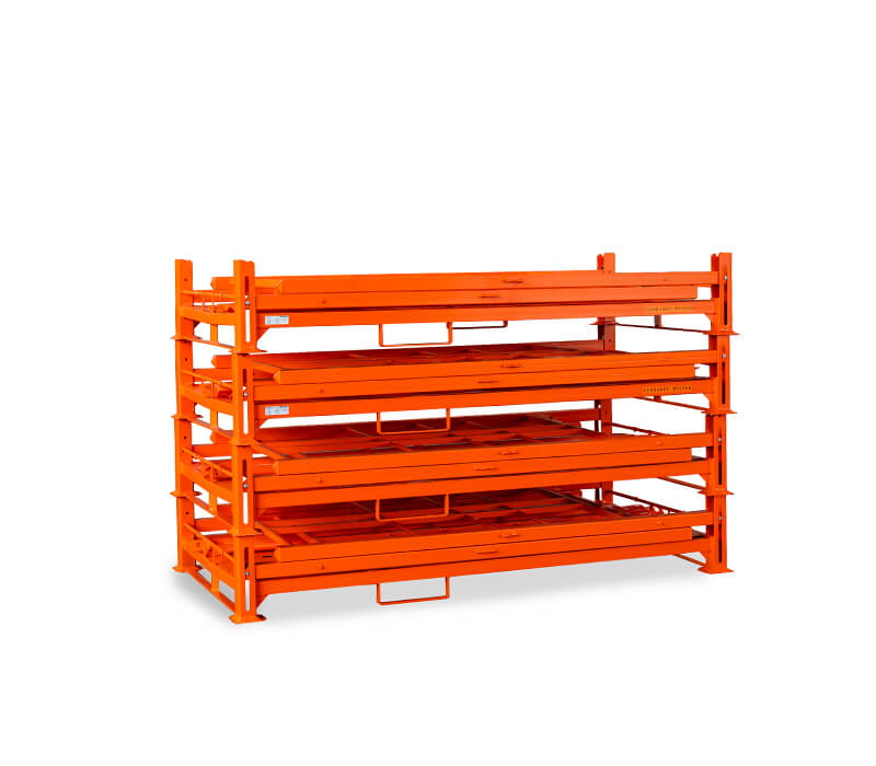 Mevsimsel dalgalanmaların üstesinden gelmek için katlanabilir ve istiflenebilir raflar